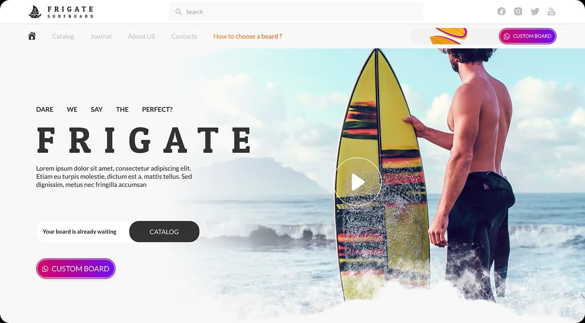 Frigate Surfboards Herausforderung